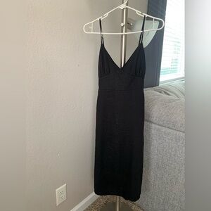 Forever 21 Elegant Black Spaghetti Strap Dress